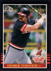 1985 Donruss #276 George Vukovich VG Cleveland Indians 