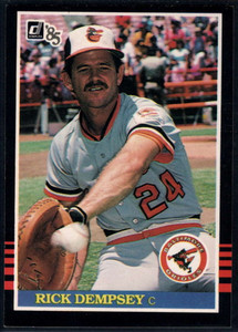  Baseball MLB 1985 Fleer #175 Rick Dempsey Orioles