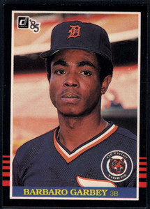 1985 Donruss #456 Barbaro Garbey VG RC Rookie Detroit Tigers 