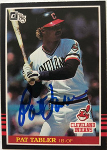 Pat Tabler Autographed 1985 Donruss #460