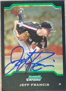 Jeff Francis Autographed 2004 Bowman Chrome Draft Picks & Prospects #BDP121