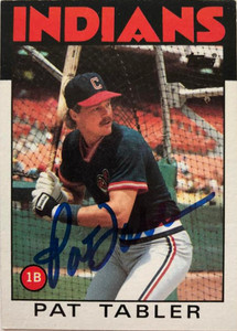 Pat Tabler Autographed 1986 Topps #674