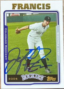 Jeff Francis Autographed 2005 Topps #578