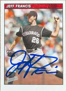 Jeff Francis Autographed 2006 Bowman #126