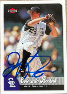 Jeff Francis Autographed 2007 Fleer #26