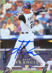 Jeff Francis Autographed 2008 Upper Deck #241