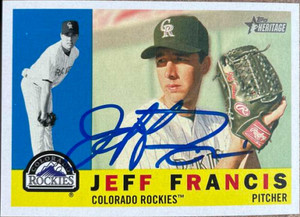 Jeff Conine Signed 2003 Topps Heritage Baseball Card - Baltimore