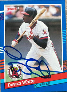 Devon White Autographed 1991 Donruss #150