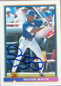 Devon White Autographed 1991 Bowman #30