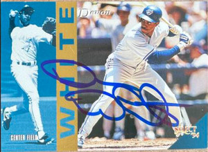 Devon White Autographed 1994 Score Select #21