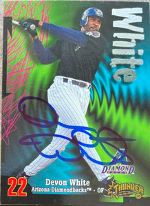 Devon White Autographed 1998 Circa Thunder #152