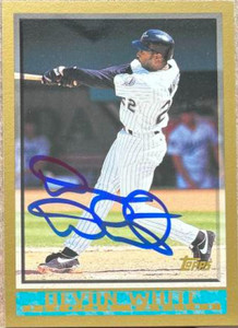 Devon White Autographed 1998 Topps #47 Florida Marlins Card