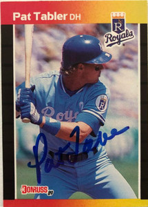 Pat Tabler Autographed 1989 Donruss #326