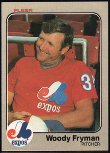 1983 Fleer #283 Woodie Fryman VG Montreal Expos 