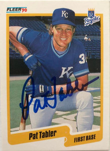 Pat Tabler Autographed 1990 Fleer #119