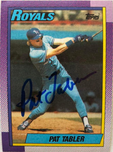 Pat Tabler Autographed 1990 Topps #727