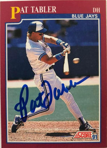 Pat Tabler Autographed 1991 Score Rookie & Traded #22T