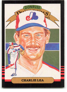 1985 Donruss/Leaf #21 Charlie Lea DK VG Montreal Expos 