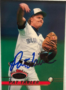 Pat Tabler Autographed 1993 Stadium Club #160