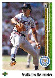 1989 Upper Deck #279 Guillermo Hernandez ERR VG Detroit Tigers 