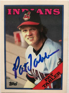 Pat Tabler Autographed 1988 Topps Tiffany #230