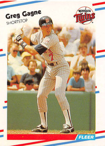 1988 Fleer #11 Greg Gagne VG Minnesota Twins 