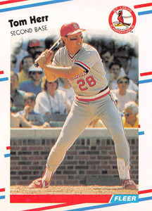 1988 Fleer #35 Tom Herr VG St. Louis Cardinals 