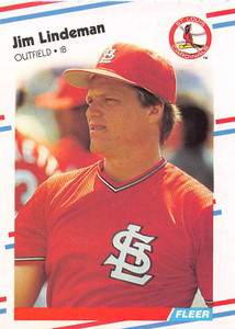 1988 Fleer #39 Jim Lindeman VG St. Louis Cardinals 