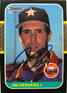 Jim Deshaies Autographed 1987 Donruss #184