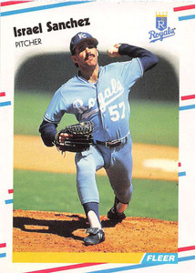 1988 Fleer Update #34 Israel Sanchez VG Kansas City Royals 