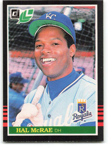 1985 Donruss/Leaf #34 Hal McRae VG Kansas City Royals 