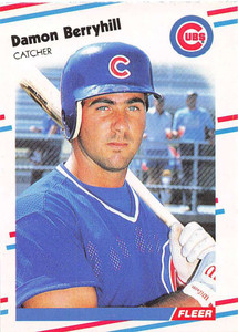1988 Fleer Update #75 Damon Berryhill VG Chicago Cubs 