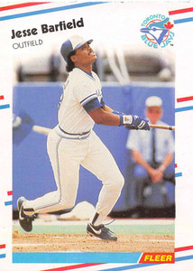 1988 Fleer #102 Jesse Barfield VG Toronto Blue Jays 