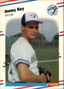 1988 Fleer #114 Jimmy Key VG Toronto Blue Jays 