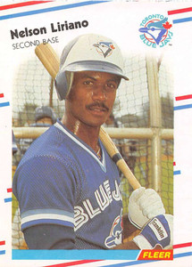 1988 Fleer #117 Nelson Liriano VG RC Rookie Toronto Blue Jays 