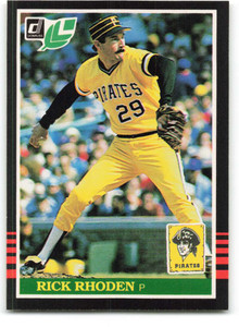 1985 Donruss/Leaf #63 Rick Rhoden VG Pittsburgh Pirates 