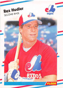 1988 Fleer Update #101 Rex Hudler VG Montreal Expos 