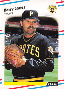 1988 Fleer Update #114 Barry Jones VG Pittsburgh Pirates 