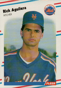 1988 Fleer #127 Rick Aguilera VG New York Mets 