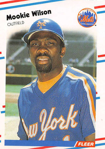 Mookie Wilson - Mets #154 Fleer 1988 Baseball Trading Card