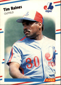 1988 Fleer #193 Tim Raines VG Montreal Expos 