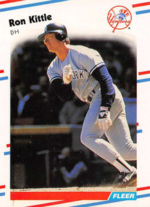 1987 Donruss Ron Kittle baseball card #351. New York Yankees.