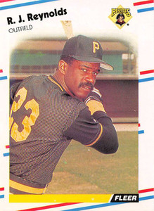 1988 Fleer #339 R.J. Reynolds VG Pittsburgh Pirates 