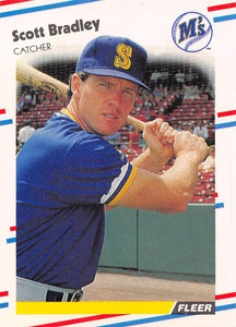 1988 Fleer #370 Scott Bradley VG Seattle Mariners 