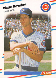 1988 Fleer #430 Wade Rowdon VG Chicago Cubs 