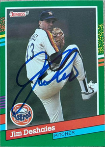 Jim Deshaies Autographed 1991 Donruss #652