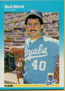 1987 Fleer #365 Bud Black NM Kansas City Royals 