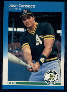  1987 Fleer #628 Wally Joyner/Jose Canseco California  Angels/Oakland Athletics Rookie All-Stars MLB Baseball Card NM-MT :  Collectibles & Fine Art