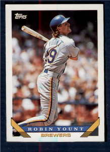 1993 Topps #1 Robin Yount VG Milwaukee Brewers 