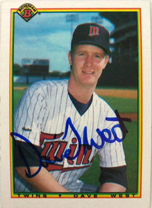 David West Autographed 1990 Bowman #413